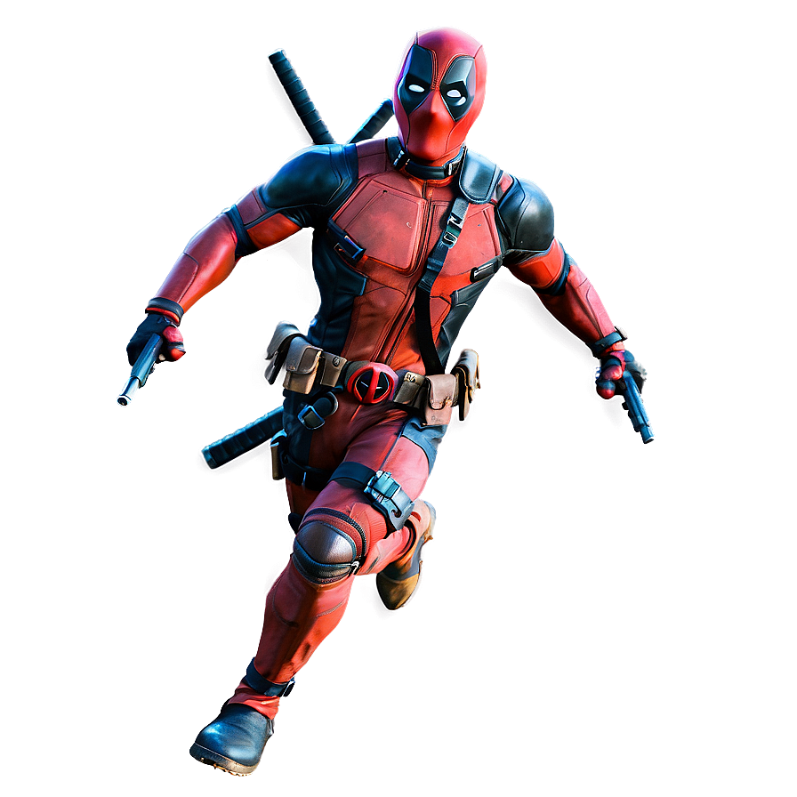 Deadpool Running Action Png 05212024