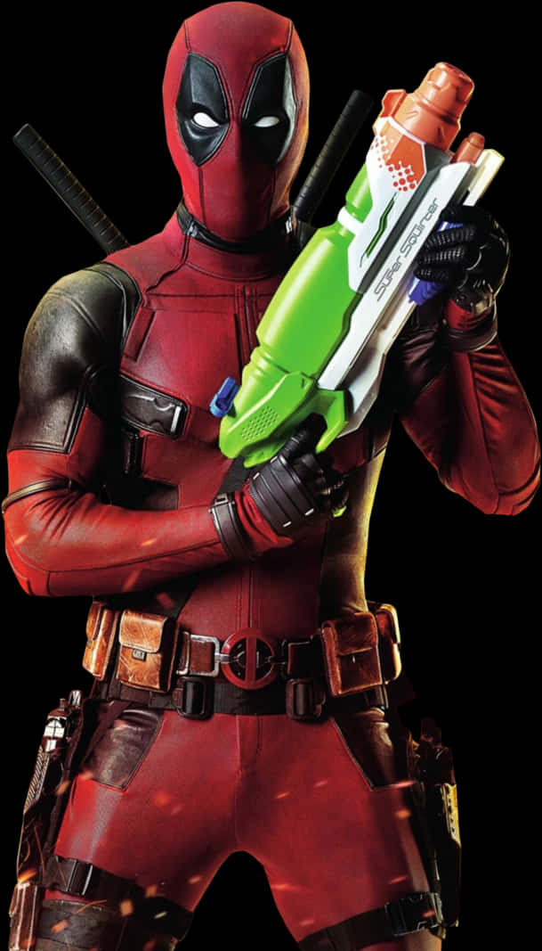 Deadpool With Water Gun