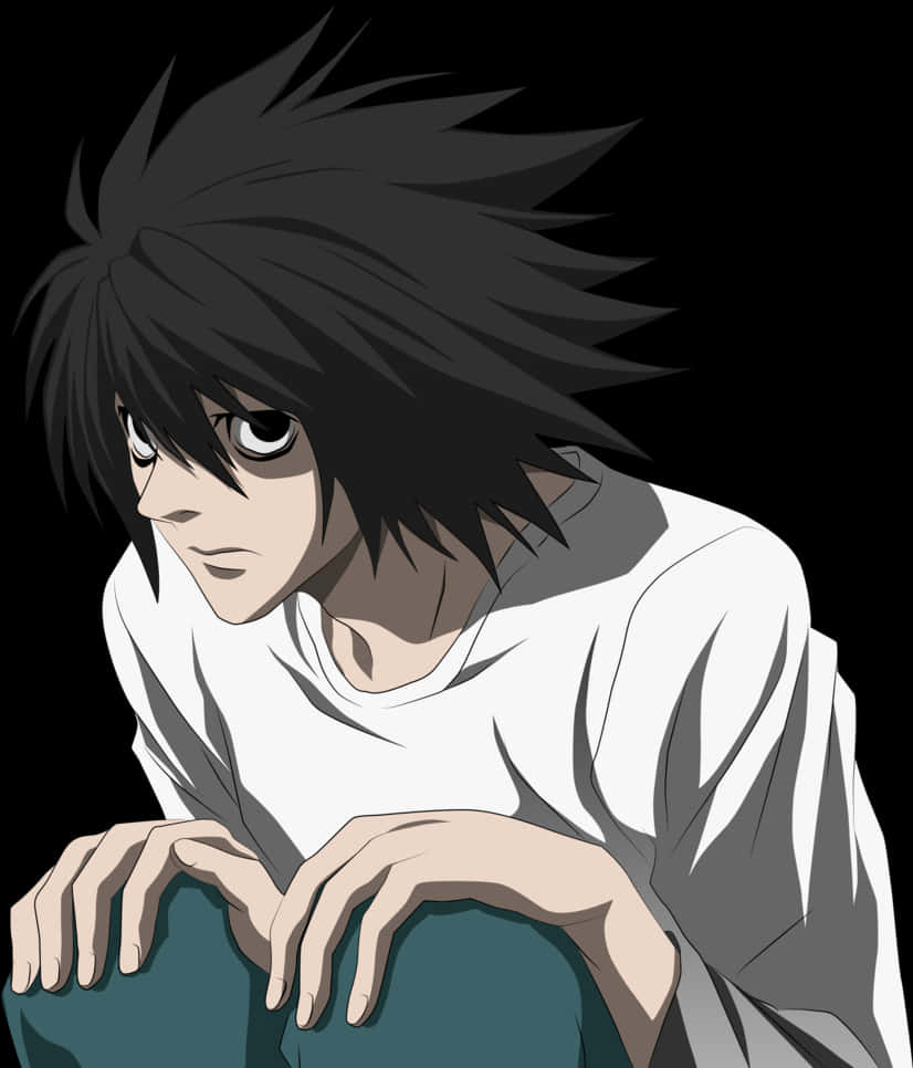 Death Note Character Brooding Pose