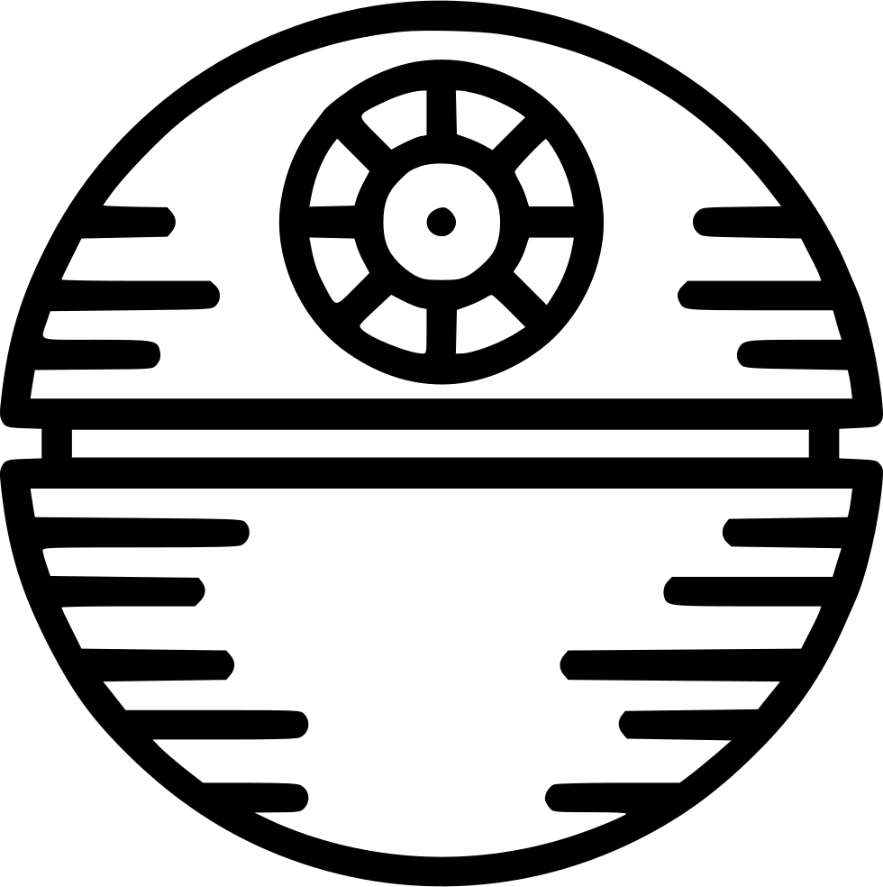 Death Star Icon Graphic