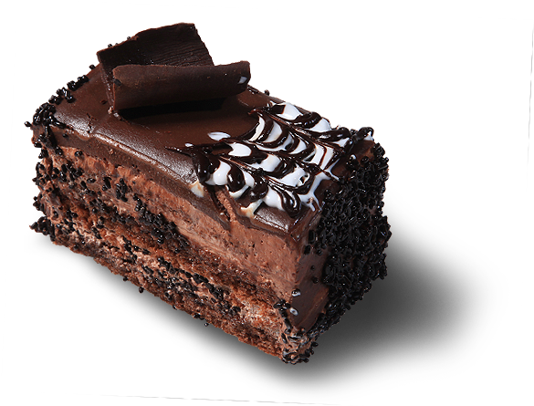 Decadent Chocolate Cake Slice