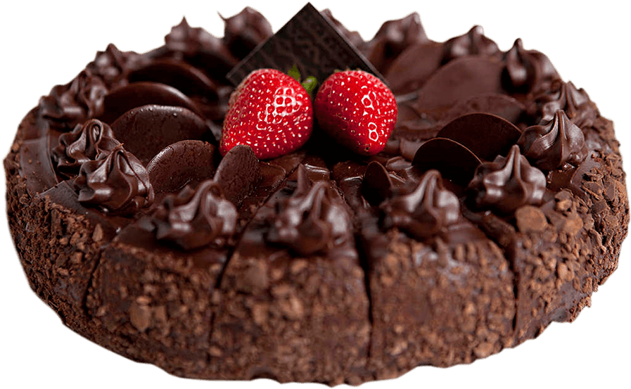 Decadent Chocolate Cakewith Strawberries