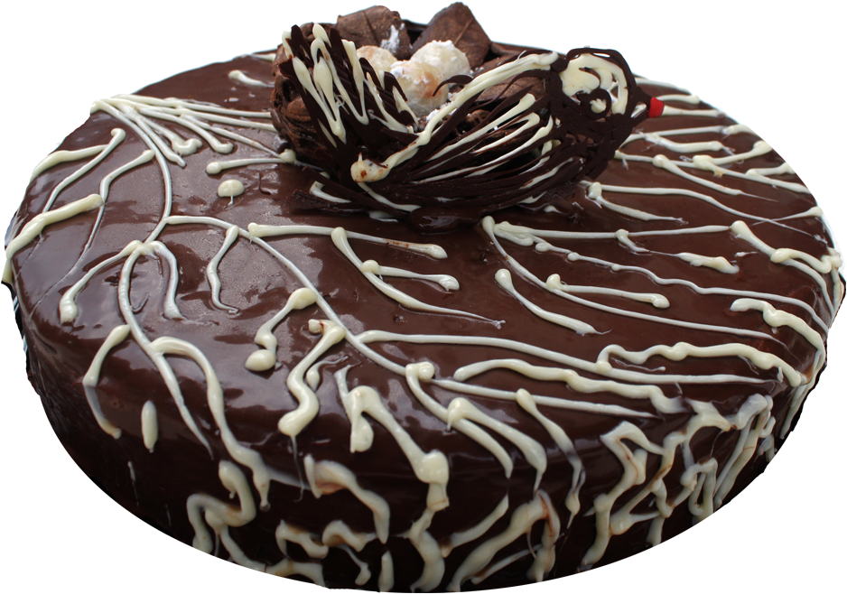 Decadent Chocolate Cakewith White Drizzle