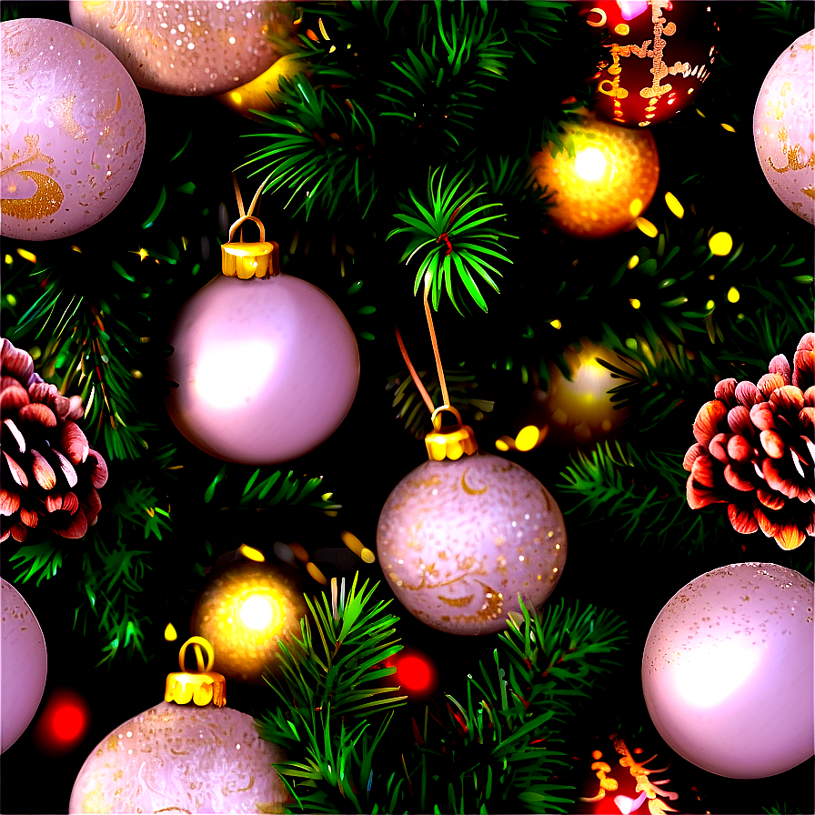 Decorated Christmas Eve Tree Png 7