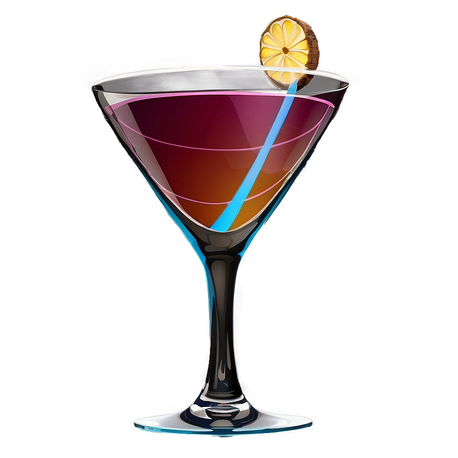 Decorated Cocktail Glass Png Whq