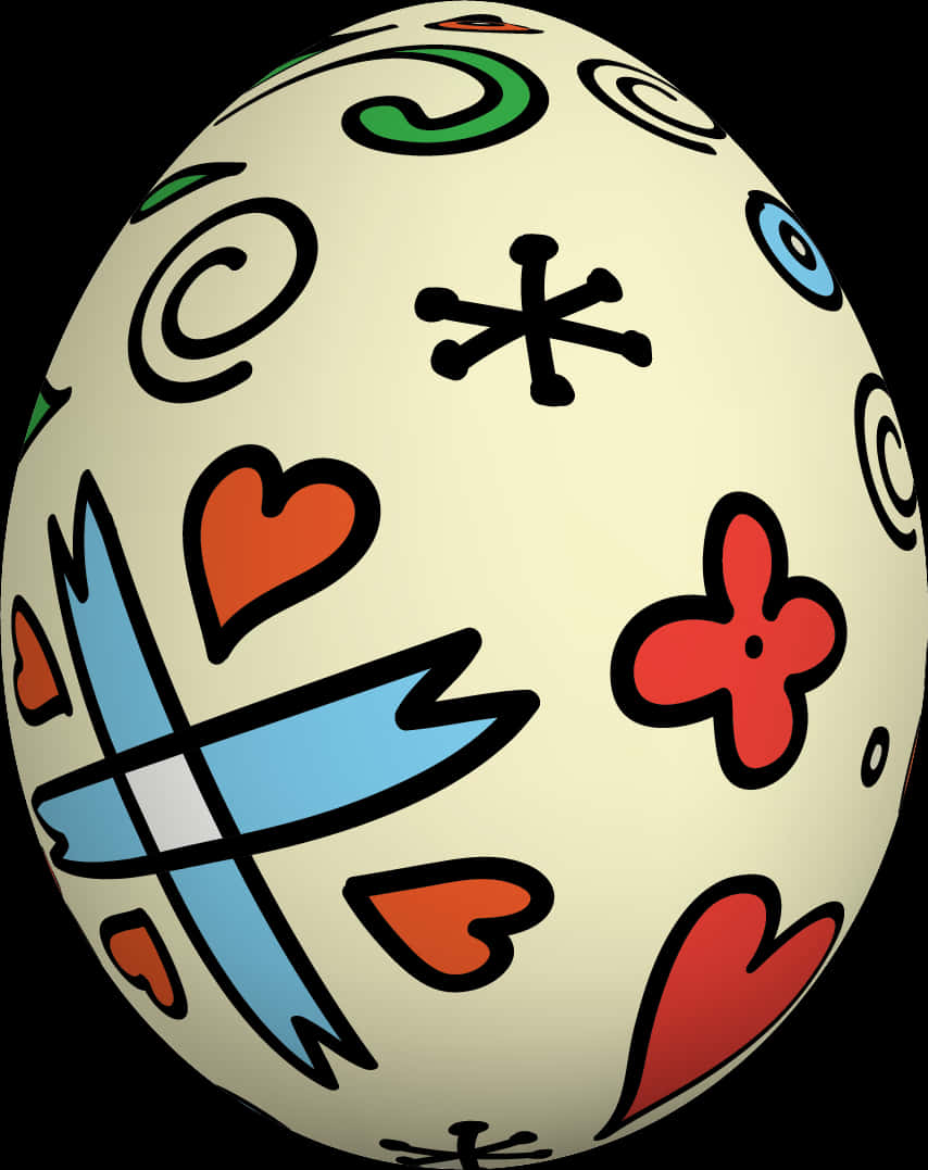 Decorated Easter Egg Vector