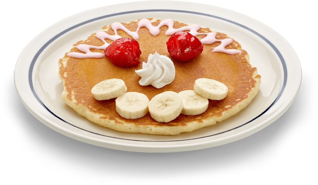 Decorated Smiley Face Pancake