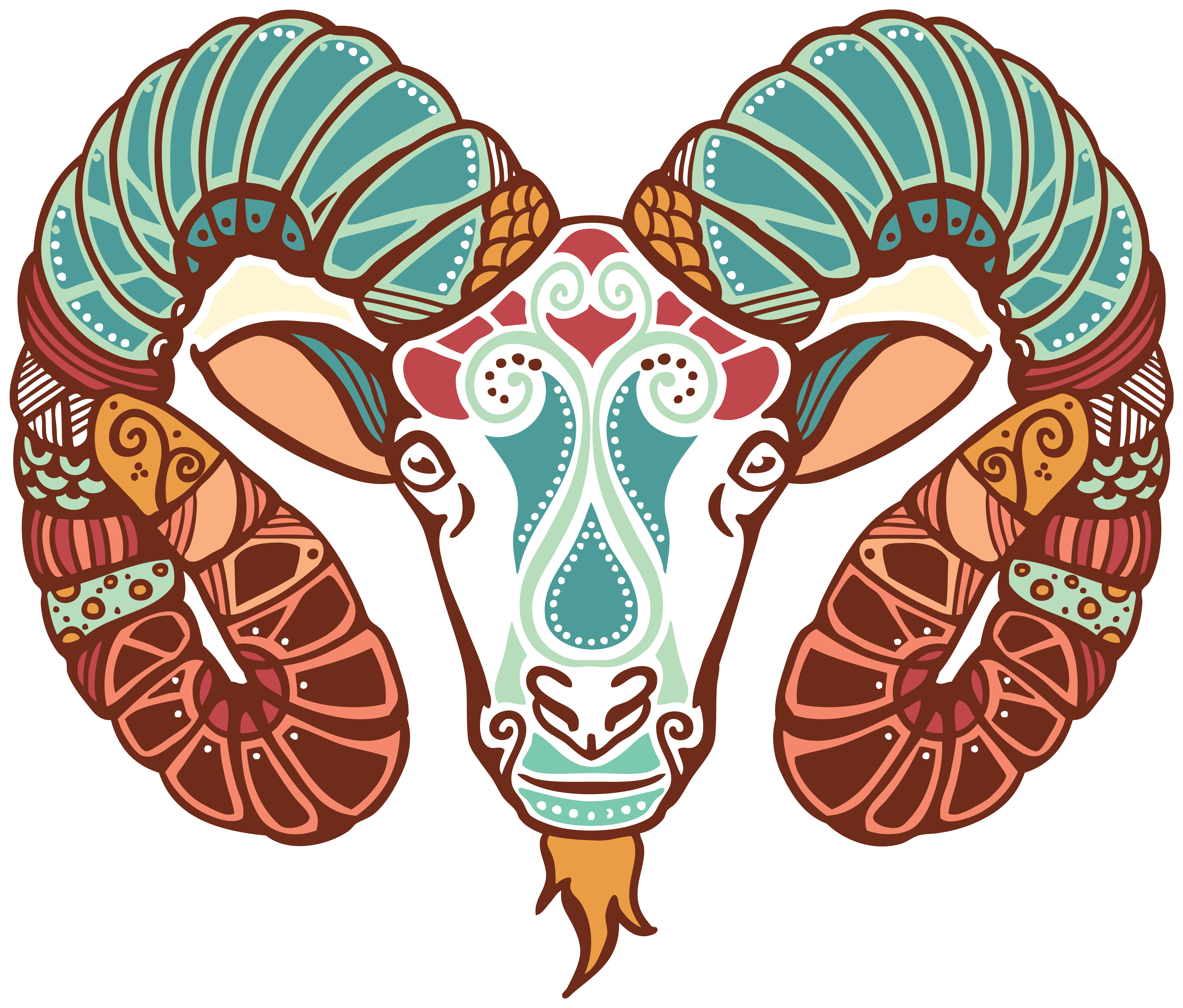 Decorative Aries Zodiac Symbol