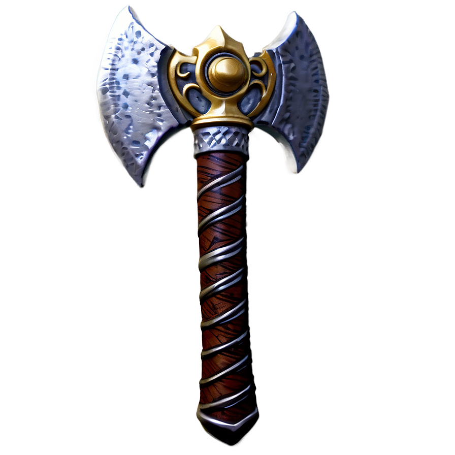 Decorative Battle Axe Png 23