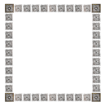 Decorative Black Gold Frame Pattern