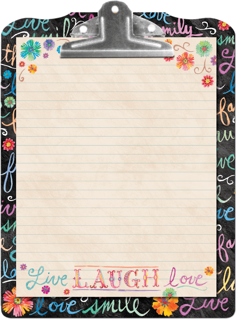 Decorative Clipboard Notepad