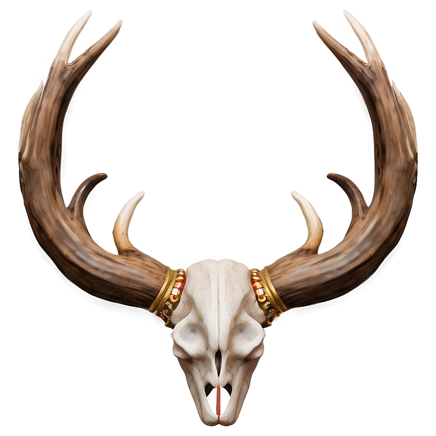 Decorative Deer Antler Motif Png Oxo