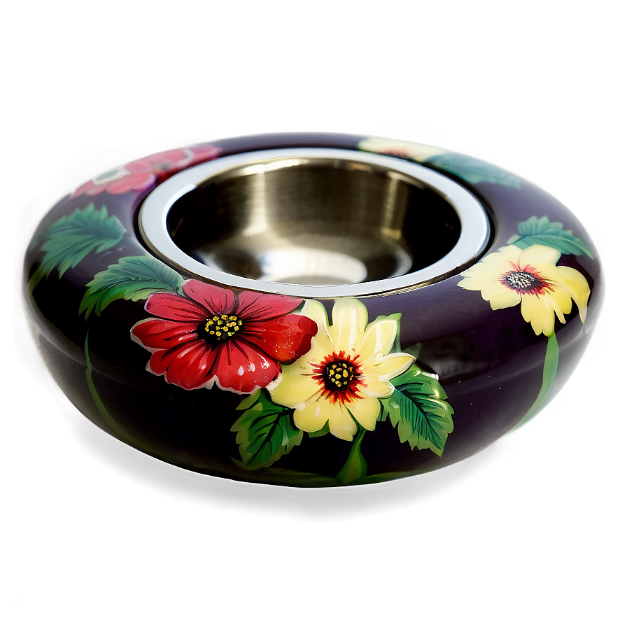 Decorative Floral Ashtray Png 45