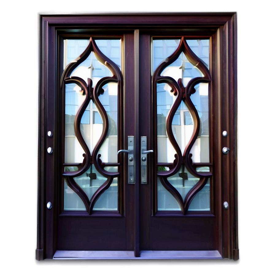 Decorative Glass Door Png 06122024