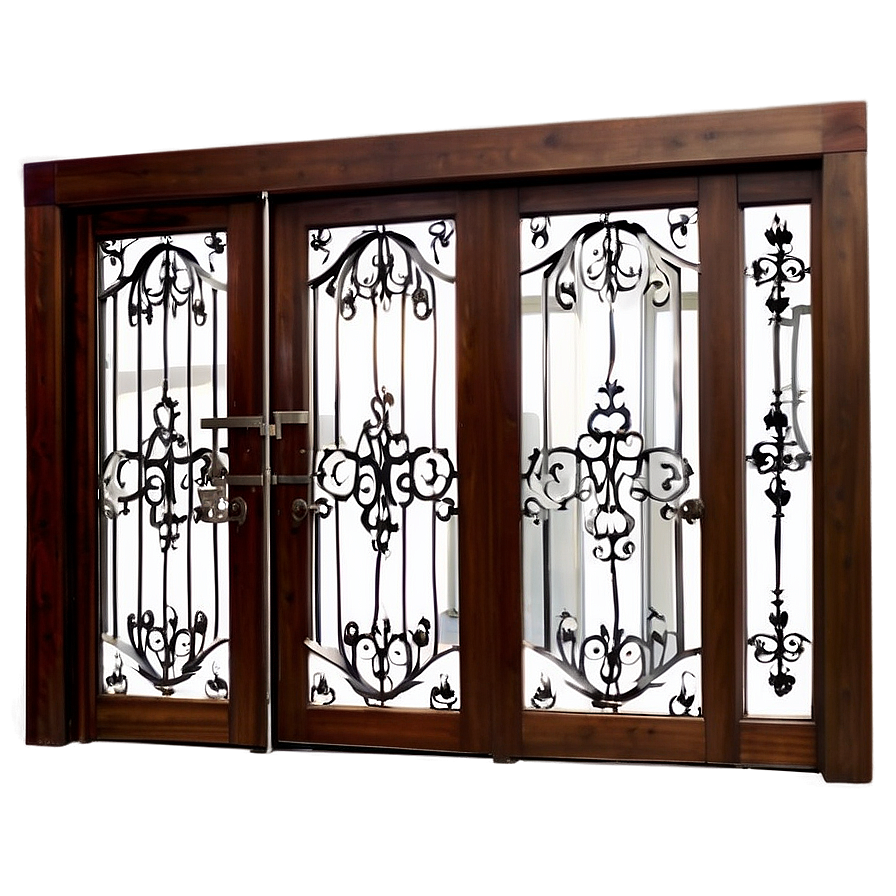 Decorative Glass Door Png 33