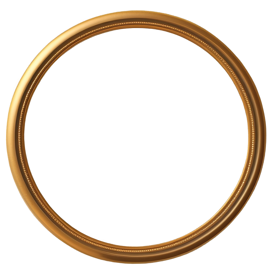 Decorative Gold Circle Frame Png 57