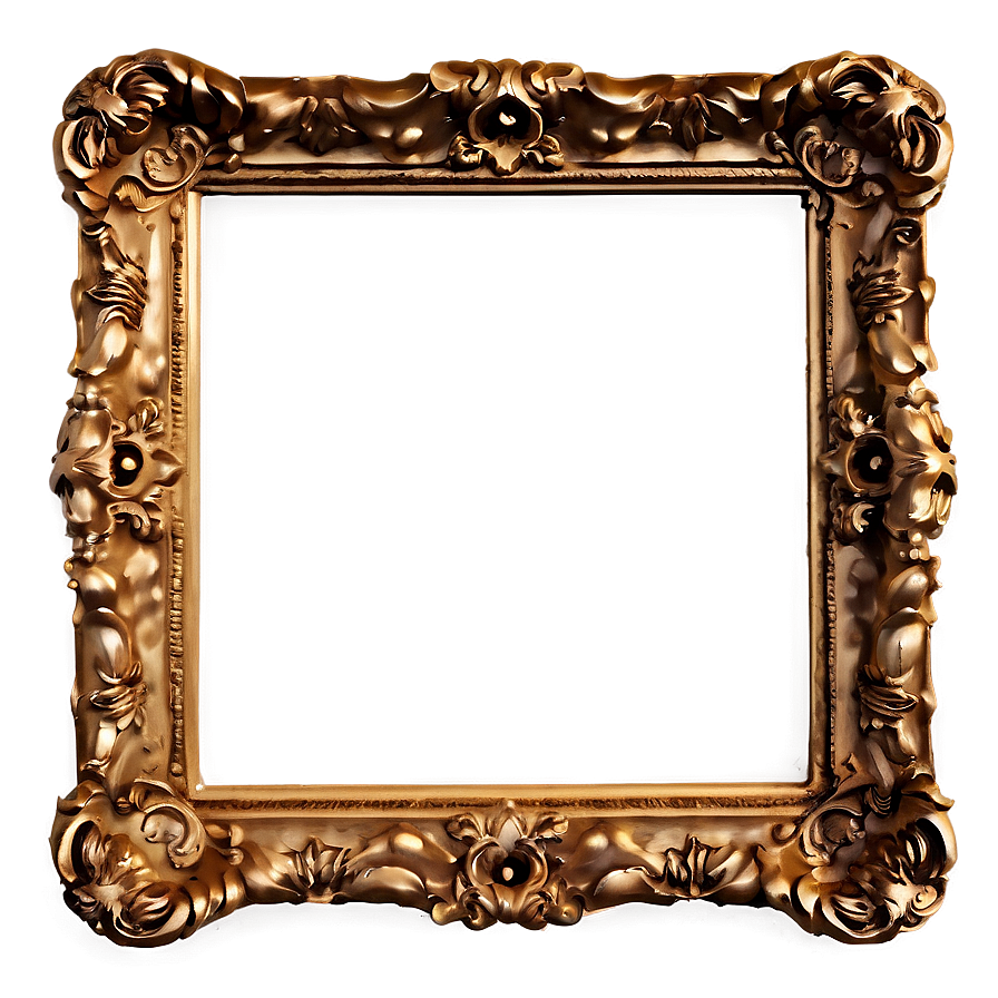 Decorative Gold Frame Png Qav92