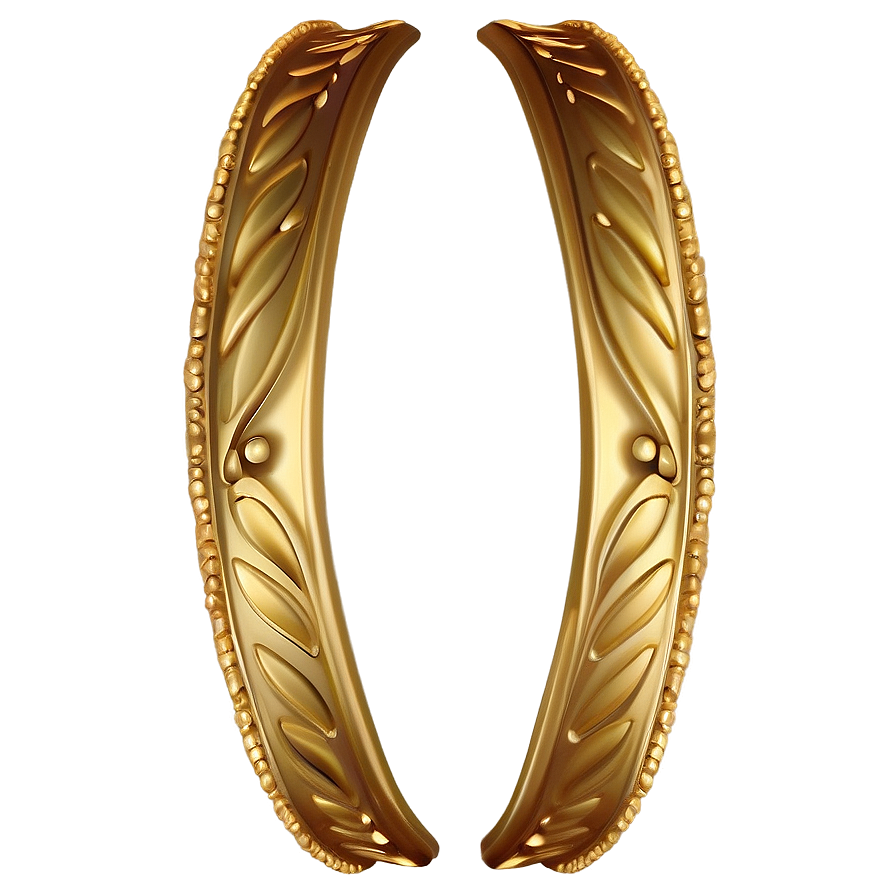 Decorative Gold Trim Png 06282024