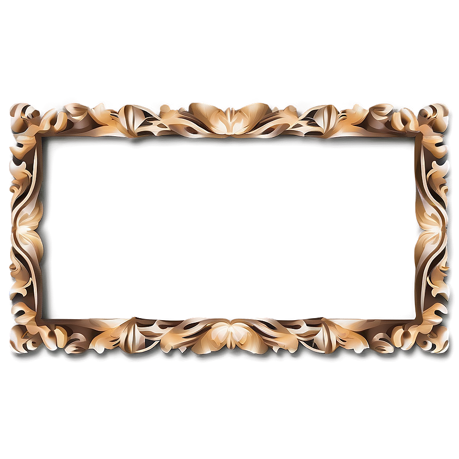 Decorative Line Border Frame Png Akn