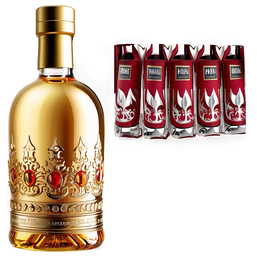 Decorative Liquor Bottle Png 06132024