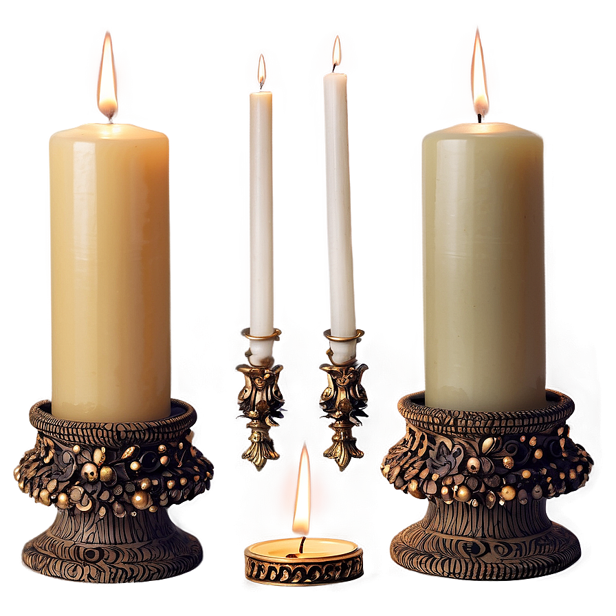 Decorative Pillar Candle Png 05242024