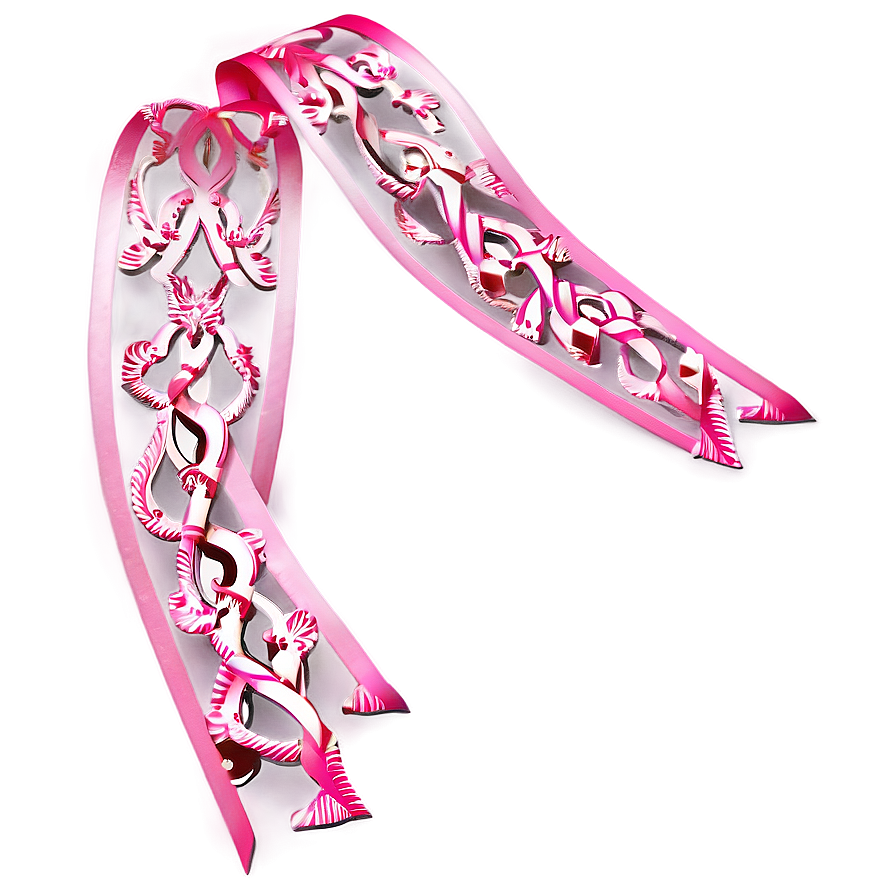 Decorative Pink Ribbon Png Soh96