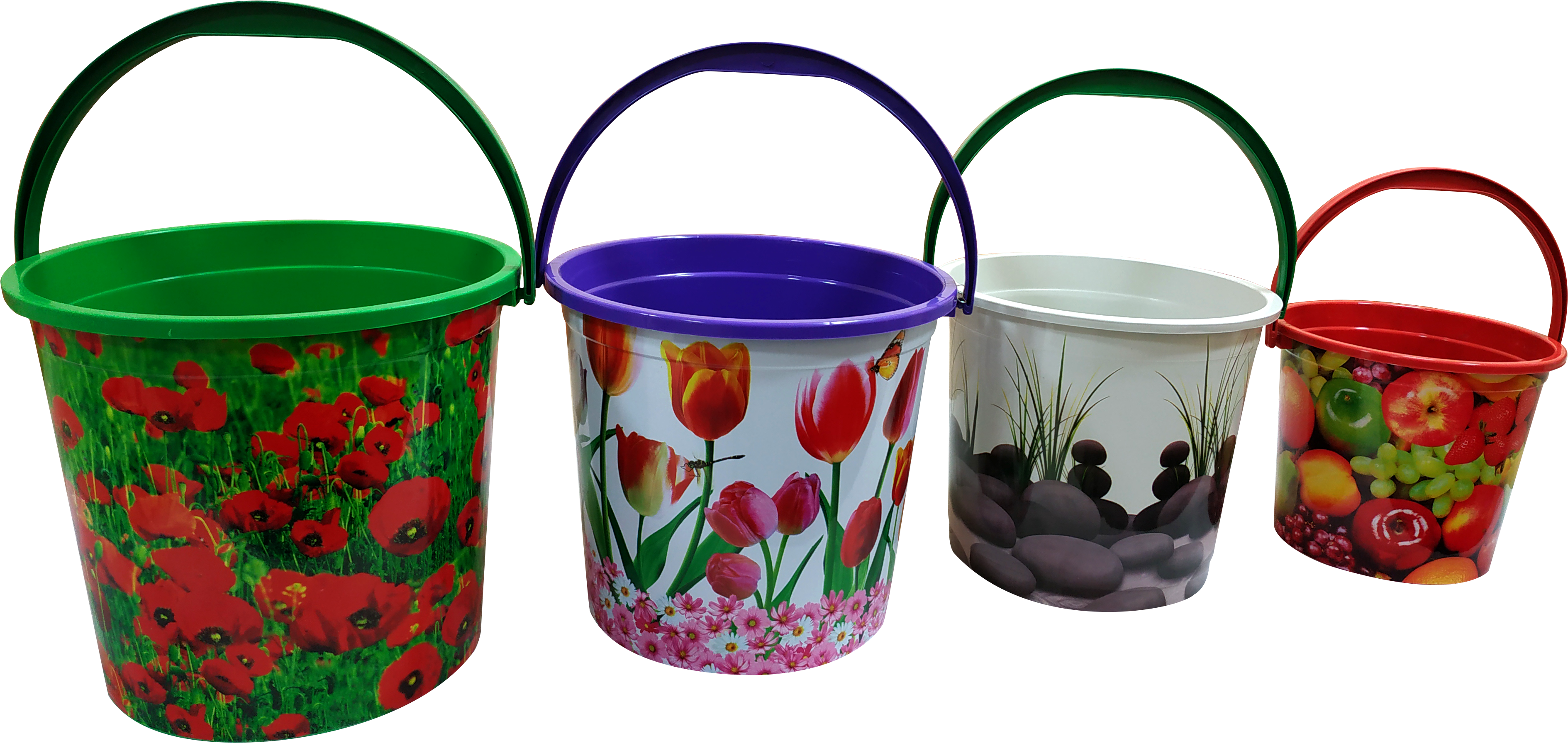 Decorative Plastic Buckets Collection