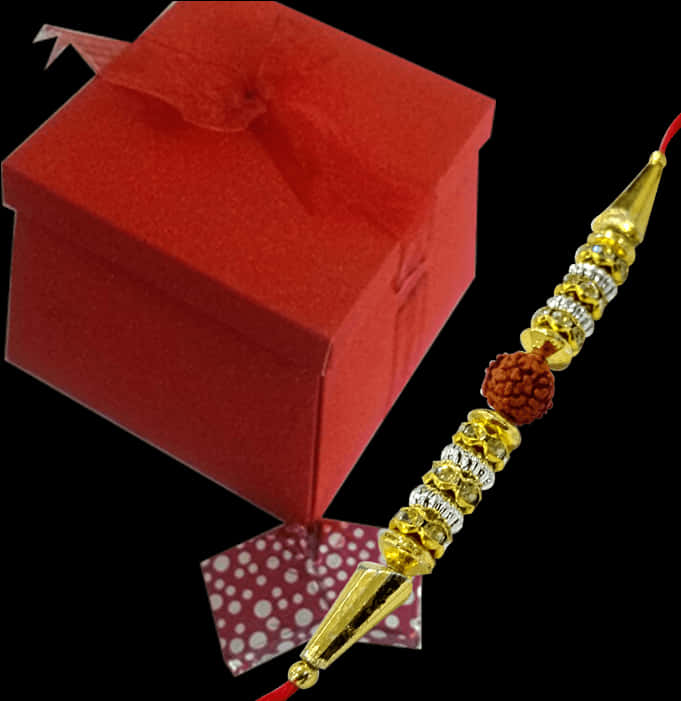 Decorative Rakhiwith Gift Box