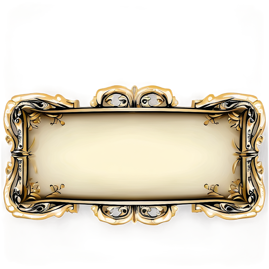 Decorative Text Box Element Png Wan21