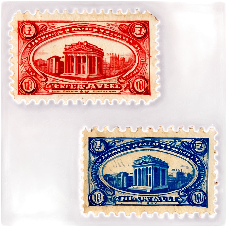 Decorative Vintage Stamp Png 20