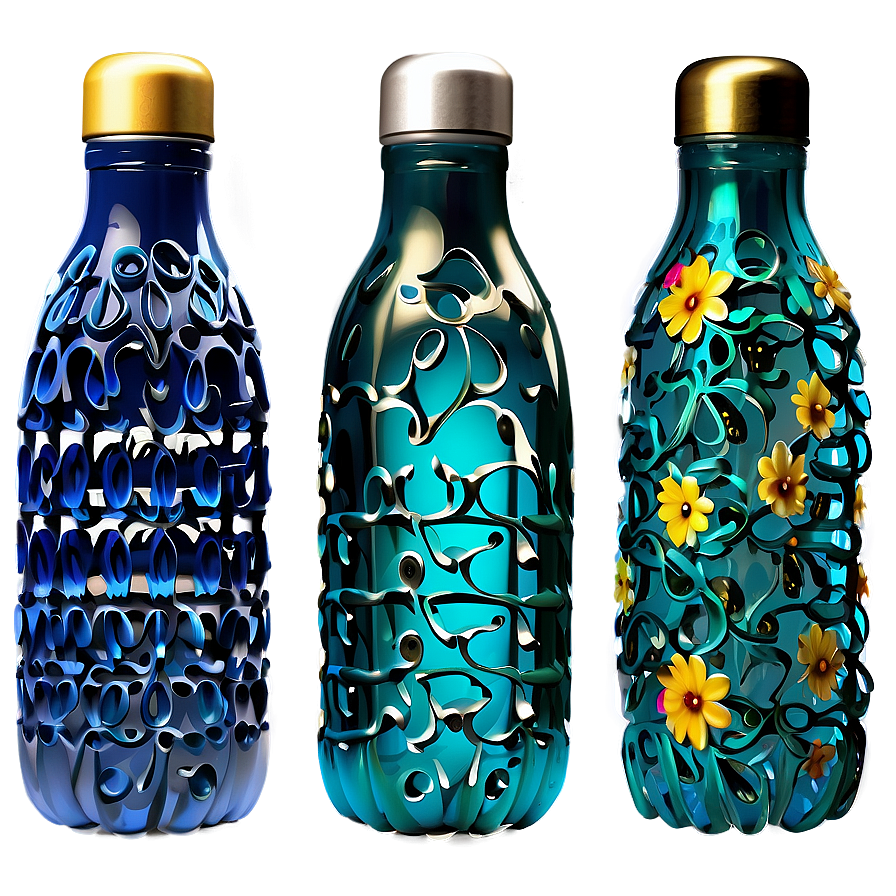 Decorative Water Bottle Png Kvr