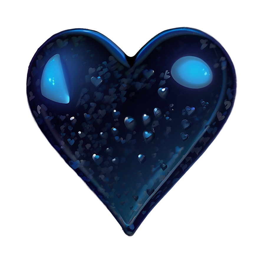 Deep Blue Love Emoji Png 06272024