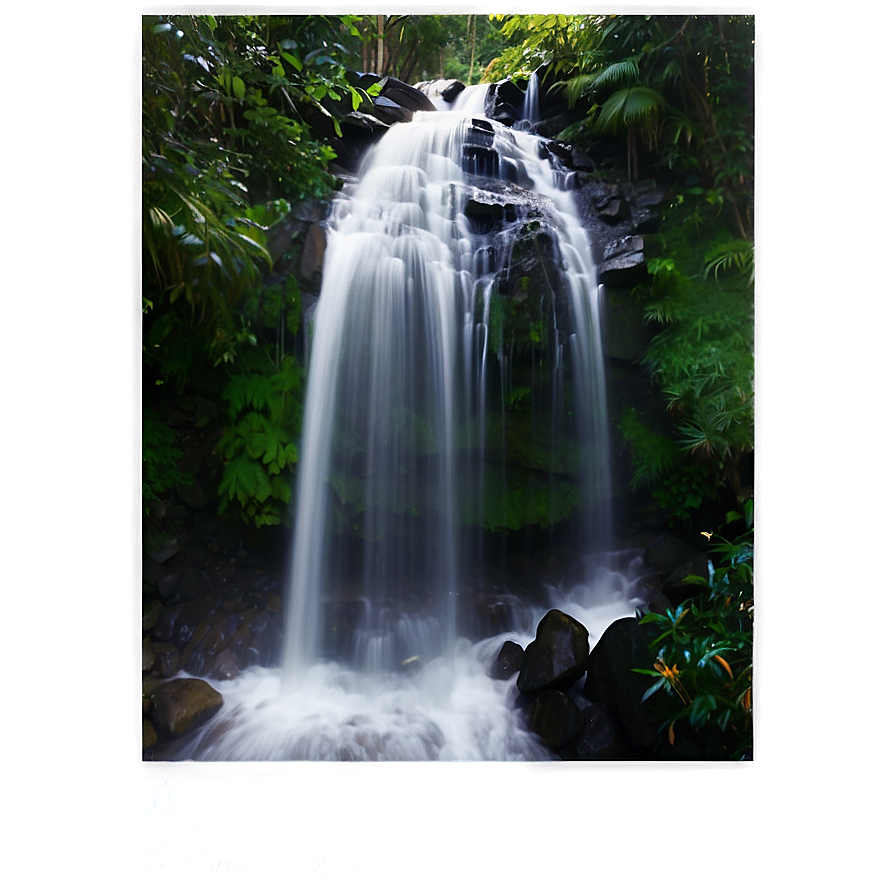 Deep Forest Waterfall Png Yho