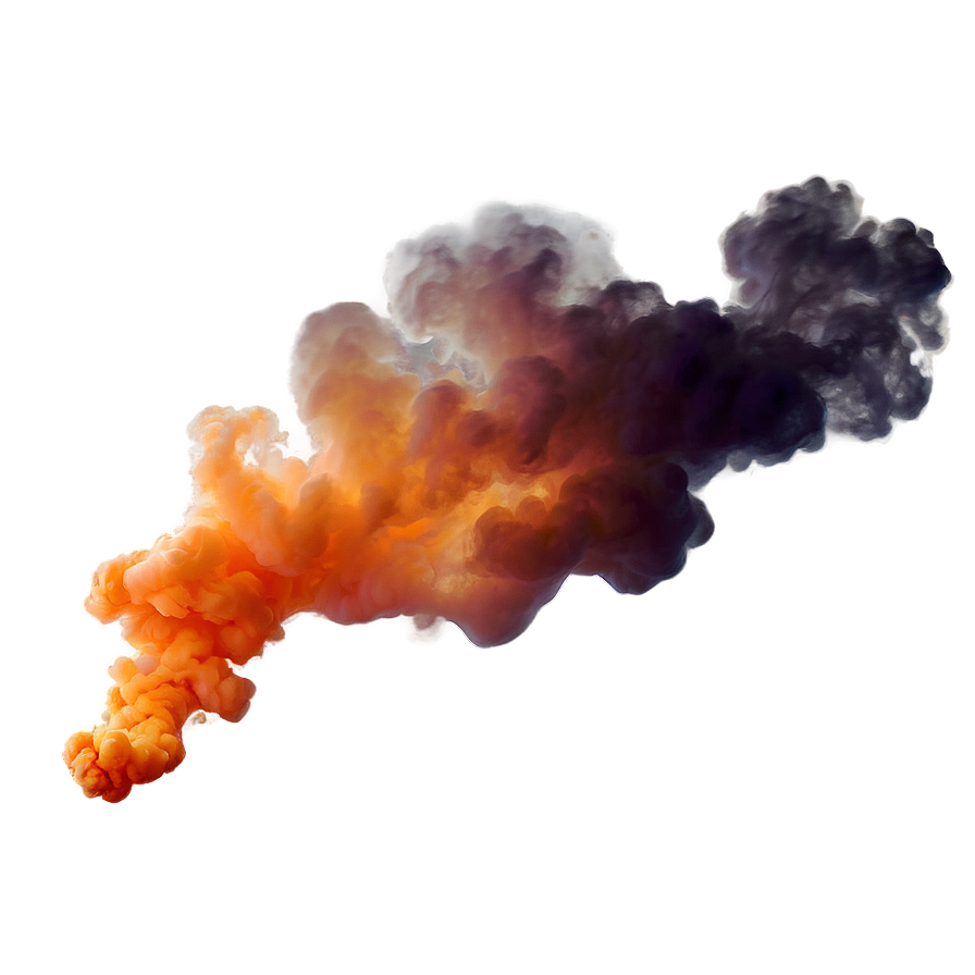 Deep Orange Smoke Png Kkq85