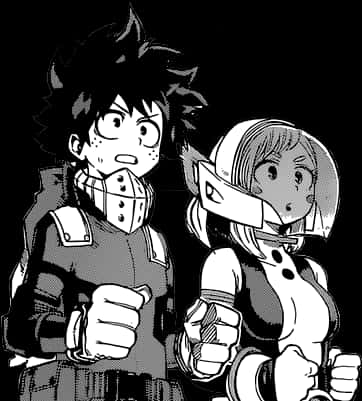 Dekuand Friend Black White Manga Panel