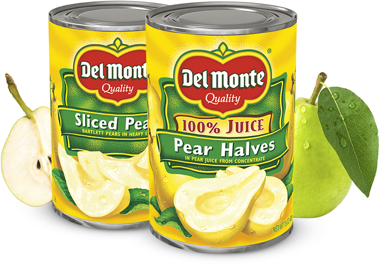 Del Monte Canned Pear Halvesand Slices