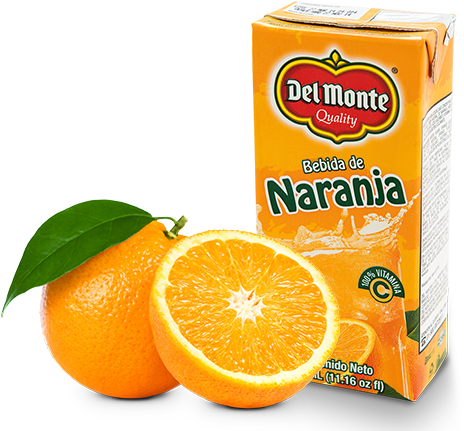 Del Monte Orange Juice Packand Fresh Orange