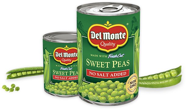 Del Monte Sweet Peas Cans