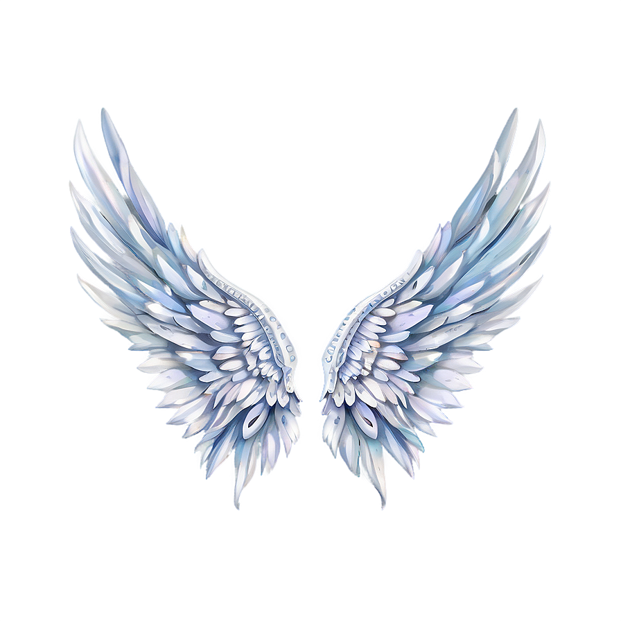 Delicate Angel Wings Pattern Png Dgl