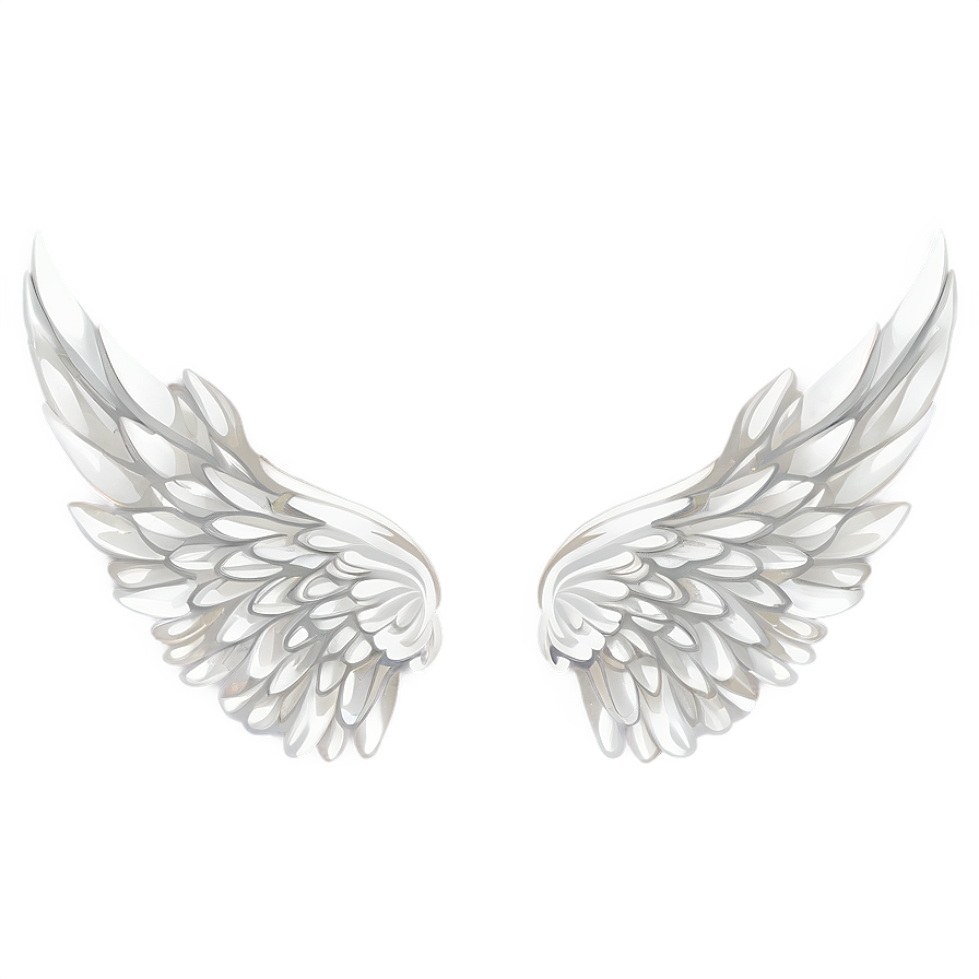 Delicate Angel Wings Pattern Png Rju