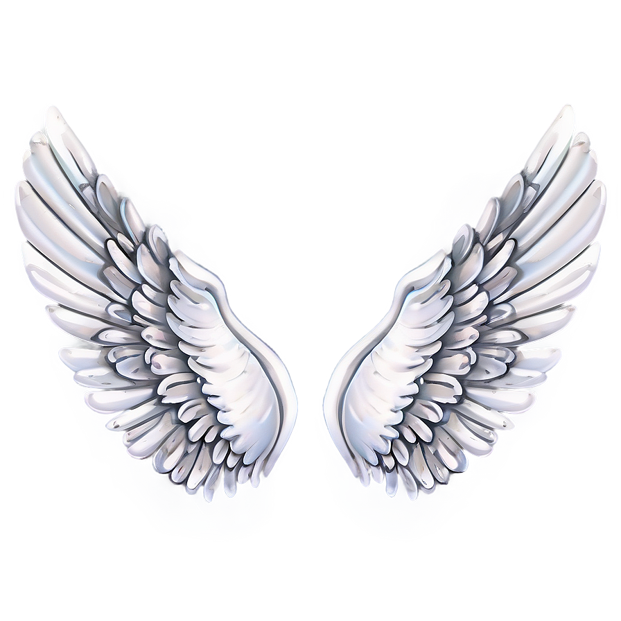 Delicate Angel Wings Pattern Png Rwt