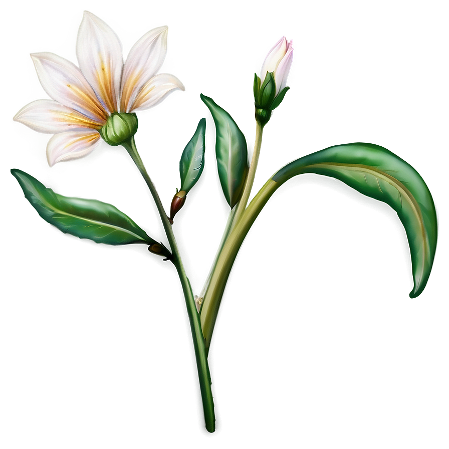 Delicate Flower Stem Png 75