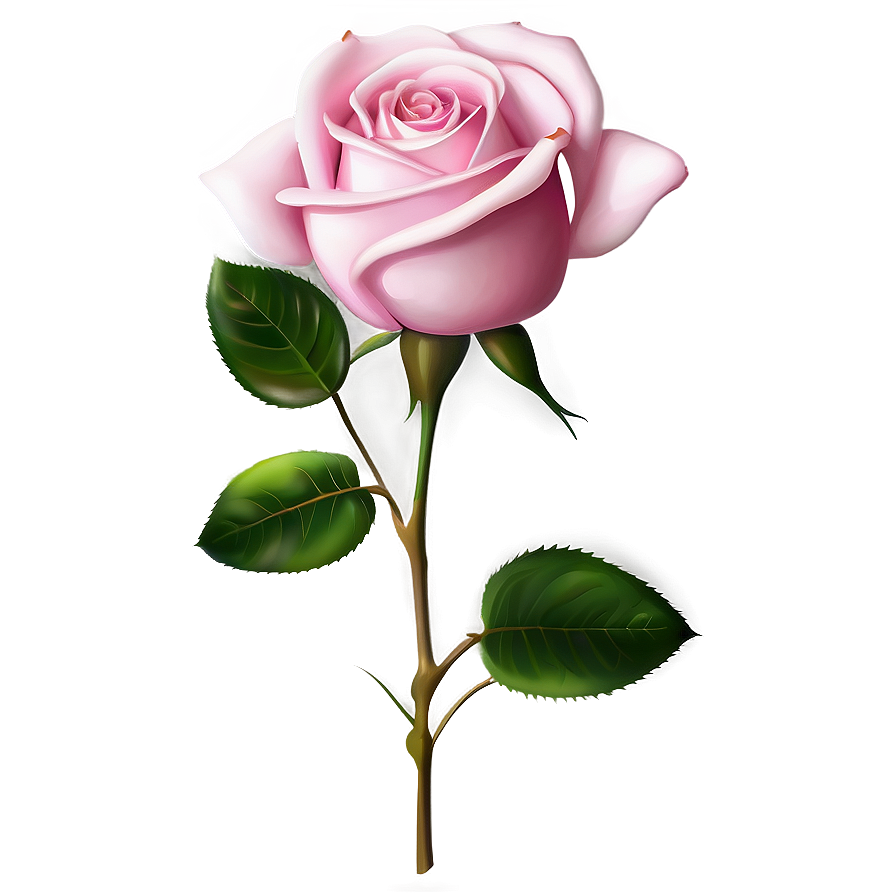 Delicate Pink Rose Png Laj49