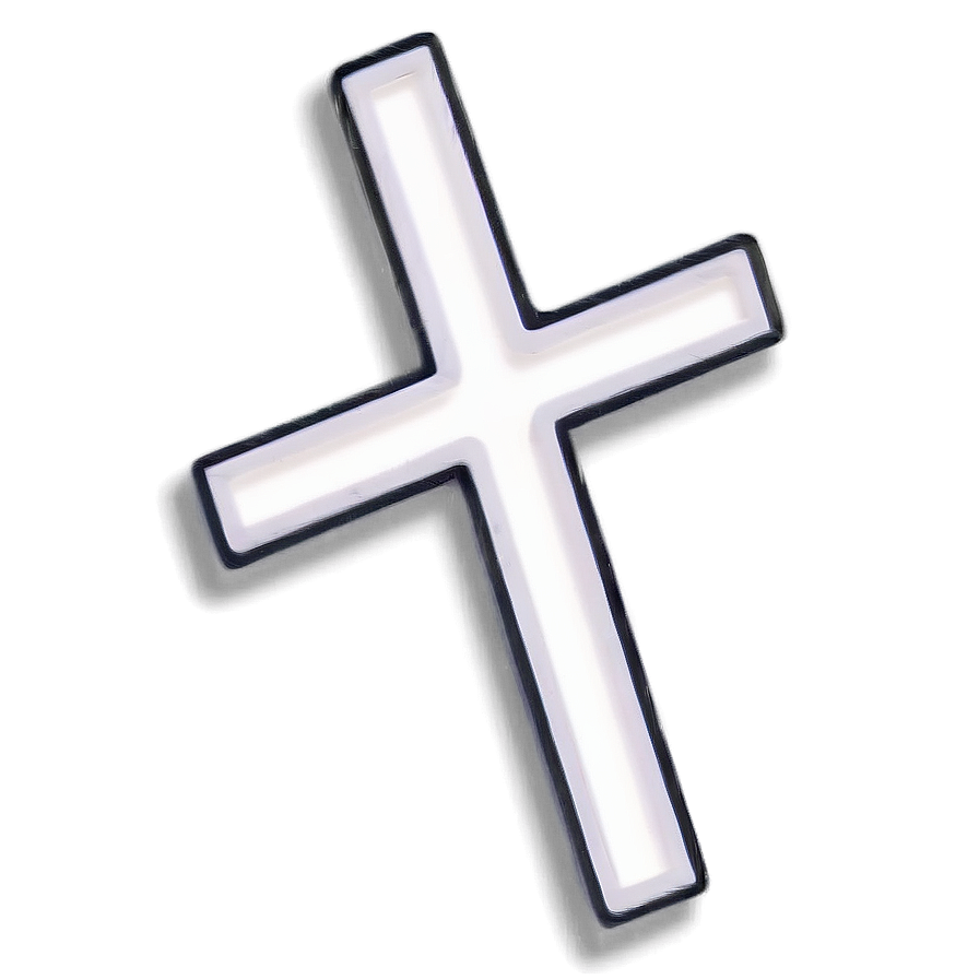 Delicate Thin Cross Image Png Fej