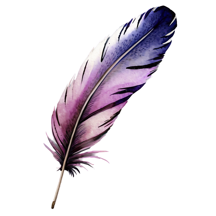 Delicate Watercolor Feather Png 05042024