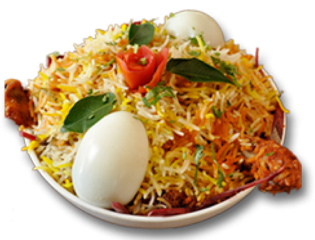 Delicious Biryani Dishwith Eggsand Chicken