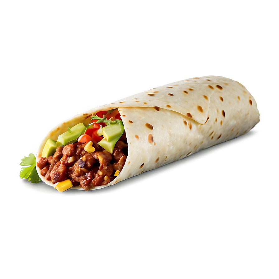 Delicious Mexican Burrito Png Owt