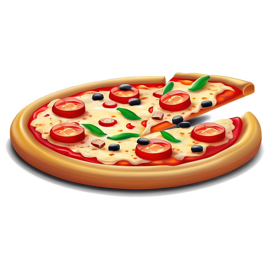 Delicious Pizza Cartoon Art Png 06272024