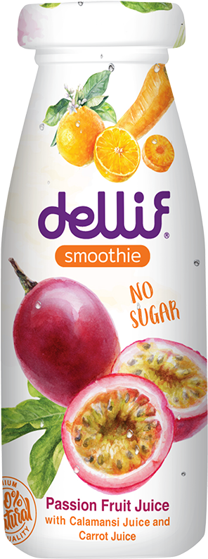 Delif Smoothie Passion Fruit Juice Bottle