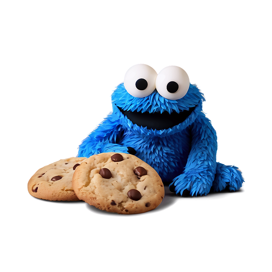 Delightful Cookie Monster Png 16